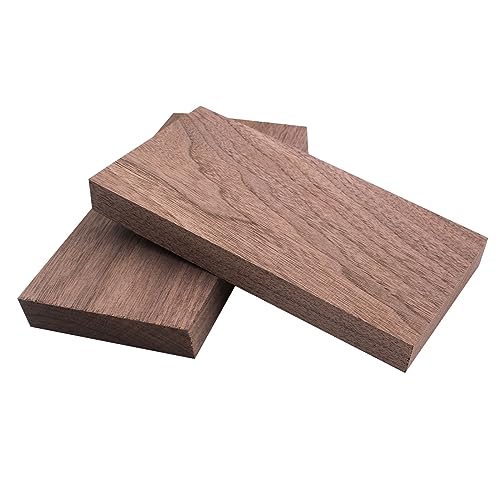 2 PCS Walnut Lumber 7/8'' x 4'' x 8'' Unfinished Walnut Wood Sheets Walnut Board for Crafts, Scroll Saw, Woodworking, School DIY Projects, Laser - WoodArtSupply