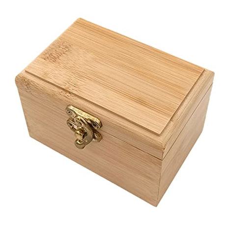 VOSAREA 1pc Box Wooden Storage Box Makeup Organizers Drawer Jewelry Organizer Unfinished Jewelry Cube Kids Jewelry Organizer Diy Trinket Keepsake VOSAREA