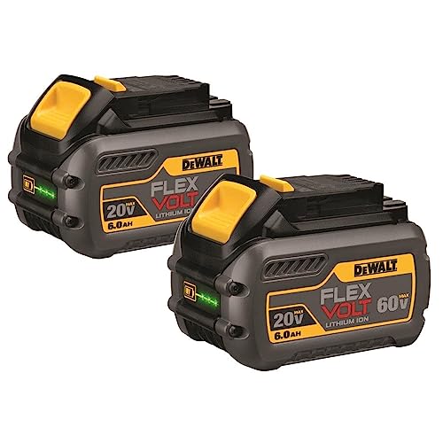 DEWALT 20V/60V MAX* Batteries, Premium, 6.0-Ah, 2-Pack (DCB606-2) - WoodArtSupply