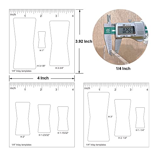 9 in 3 Butterfly Templates for Woodworking,Decorative and Router and Decorative (3 Pack Butterfly)… WIMNISV