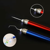 2pcs LED Weeding Tools for Vinyl, Vinyl Weeding Tool with 2 Different Hooks Lighted Weeding Tool Craft Vinyl Tool for Crafting Silhouettes Cameos DIY PEUTIER