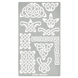 Aleks Melnyk #37.1 Metal Journal Stencil, Pyrography Celtic Patterns, Wicca Stencil, Celtic Knot Stencil, Viking Stencil, Wood Burning Template, Wood - WoodArtSupply