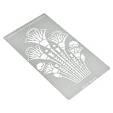 Aleks Melnyk No.459 Metal Stencil, Swirls, Egyptian Lotus Flowers Ancient, Ornament, Patterns, Small Stencil, 1 PC, Template for Wood Burning, Aleks Melnyk