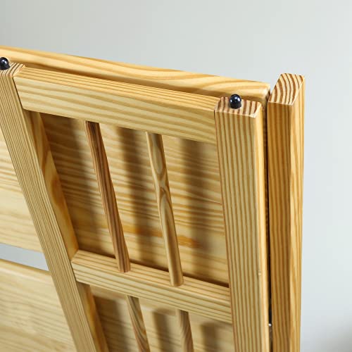 Casual Home 3-Shelf Folding Stackable Bookcase (27.5" Wide)-Natural Casual Home