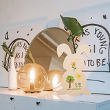 PartyKindom 8pcs Rabbit Shaped Wood Chips Unfinished Wood Cutouts Easter Unfinished Easter Wood Crafts Easter Crafts for Adults Graffiti Wooden PartyKindom