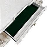 Acme Furniture Dresden 36" Wide Wooden Executive Writing Desk, Bone White Finish Acme Furniture