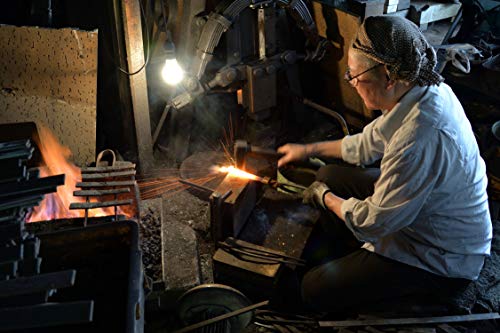 KAKURI Japanese Folding Knife 2.3", Made in JAPAN, Small Pocket Knife for Camping, Bushcraft, Outdoor, Gardening, Hand Forged Japanese White Steel KAKURI