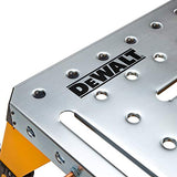 Dewalt Adjustable Height Portable Steel Welding Table and Work Bench, 18 x 46-inch Tabletop, Folding Legs, Carrying Handle, and Cord Minder DEWALT