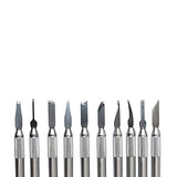 NIUPIKA Wax Carvers Carving Knives Pottery Clay Sculpting Tool Set Steel Modeling Hand Tool NIUPIKA