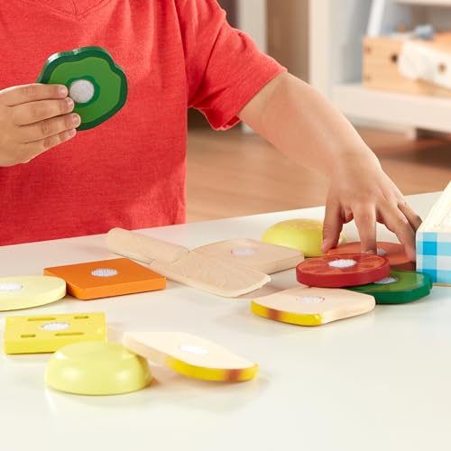 Melissa & Doug Wooden Sandwich-Making Pretend Play Food Set Melissa & Doug