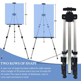 Ns Jymb Portable Artist Easel Stand, Adjustable Easel for Painting Canvases Height from 17 to 66 Inch,Carry Bag for Table-Top/Floor Didplaying and Ns Jymb