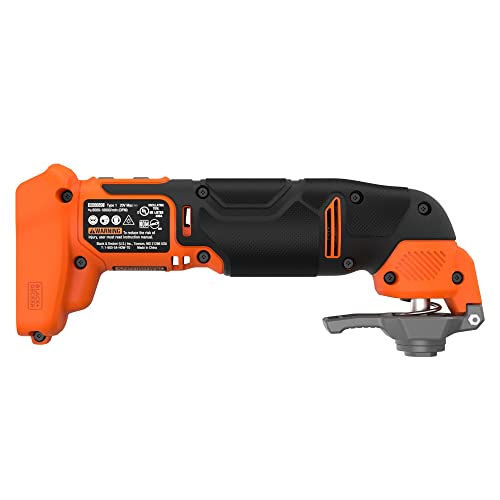 BLACK + DECKER 20V MAX Oscillating Tool, MultiTool, 6-speed, Tool Only (BDCOS20B) - WoodArtSupply