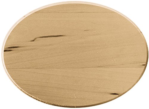 Walnut Hollow Basswood Oval Thin Plaque, 5 by 7-Inch - WoodArtSupply