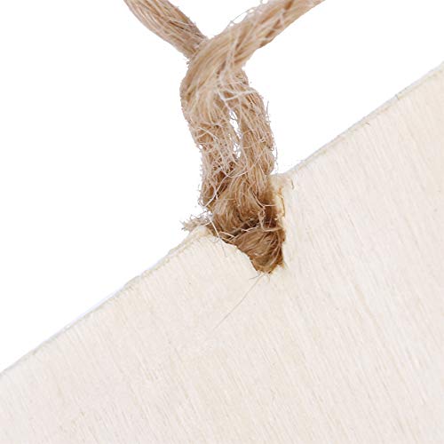 Outdoor Bird Houses, Wooden Birdhouse, 4Pcs Mini Hanging Wooden Bird House with Pole, Bird Nests Cage Ornament Crafts, for Garden Courtyard Decor Haofy