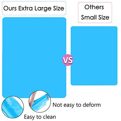 Extra Large Silicone Sheet for Crafts - 27.6'' x 19.7'' Jewelry Casting Silicone Crafting Mat, Epoxy Resin Painting Pad, Nonstick Nonslip Premium