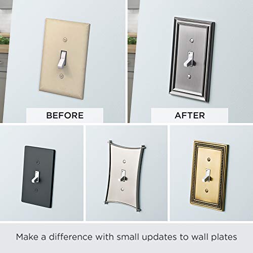 Franklin Brass W10397V-UN-R Wood Square Single Duplex Outlet Wall Plate/Switch Plate/Cover (6 Pack), Unfinished Wood