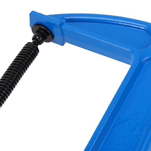 MUKCHAP 2 PCS 10 Inch C-clamp, Malleable Iron Large C Clamps, Heavy Duty G Clamps with 4 Inch Throat Depth, for Woodworking and Metal Workpiece MUKCHAP