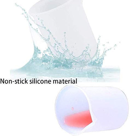 10 Pcs 100ml Silicone Measuring Cups, Epoxy Resin Cups, Nonstick Silicone Mixing Cups for Resin Molds Resin Casting Molds for Handmade Candle, Resin