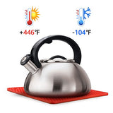 CAKETIME Silicone Trivet Mats - Hot Pads Spoon Rest, Multipurpose Trivet for Hot Dishers Heat Resistant Food Grade Silicone Set of 4 CAKETIME