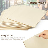 LotFancy Basswood Sheets for Craft, 12 Pack, 12 x 12 x 1/8 Inch, 3mm Thick Plywood Sheets, Unfinished Square Wood Boards for Laser Cutting & LotFancy