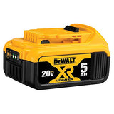 DEWALT 20V MAX Impact Wrench, Cordless 2-Tool Combo Kit, 1/2-Inch Mid-Range and 3/8-inch Compact with 5ah Battery and Charger (DCK205P1) DEWALT