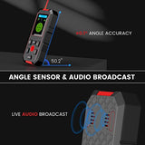 KOLSOL Stud Finder with 196ft Laser Measure, 3 in 1 Electric Wall Scanner Sensor with ±0.1° Digital Level Lithium Battery, LCD Studs Detector Audio KOLSOL