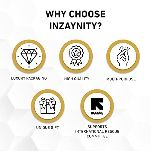 Dual Flame Butane Torch Gun - Refillable Luxury Hand Held Mini Blow Torch for Cooking, Creme Brulee, Soldering, Welding, & Resin Art - Adjustable inZaynity