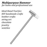 Dual Head Small Hammer, 7 in Length, Smooth Grip, Double face Jewelry Mallet Hammer, Mini Mallet for crafts, Mini Hammer for Watch, Tuning, Kannony Wind