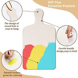 Mini Wooden Cutting Board Small Charcuterie Boards for Craft with Handle Unfinished DIY Cooking Board for Kitchen Decor Vegetable Fruit Supply(11.8 x gisgfim