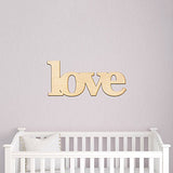 Love Wood Sign Home Decor Gallery Wall Art Unfinished GIA 18" x 8" Woodums