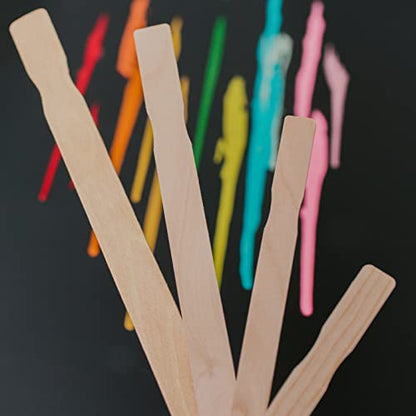 12 Inch Paint Sticks, Box of 25 Hardwood Paint Stirrers, Wood Mixing Paddles for Epoxy or Resin, Garden or Library Markers by Woodpeckers - WoodArtSupply