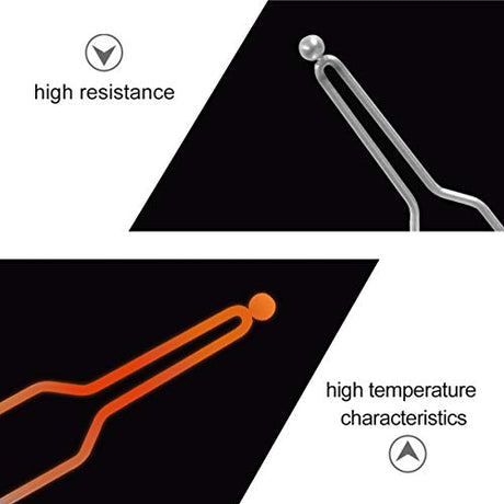 9pcs 1mm Pyrography Wire Tips Nibs Set Wood Burning Machine Pyrography Machine High Impedance Tips Wood Burning Pen,Pyrography Pen HEALLILY