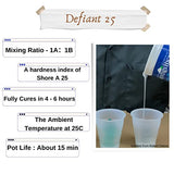 Siraya Tech Defiant 25 Platinum Silicone Mold Making DIY Kit, Food Safe, 25A Hardness, Ideal for 3D Printer UV Resin, Easy to Stop Curing Inhibition, Siraya Tech