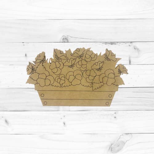 Flower Box Shape, Unfinished Wood Craft, Build-A-Cross Build-A-Cross