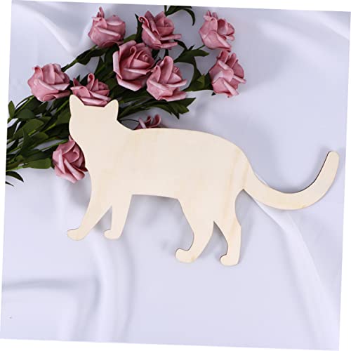 TEHAUX Unfinished Wood Cutouts Unfinished Wood Ornaments Wood Chips for Crafts Sawdust Wooden Bamboo TEHAUX