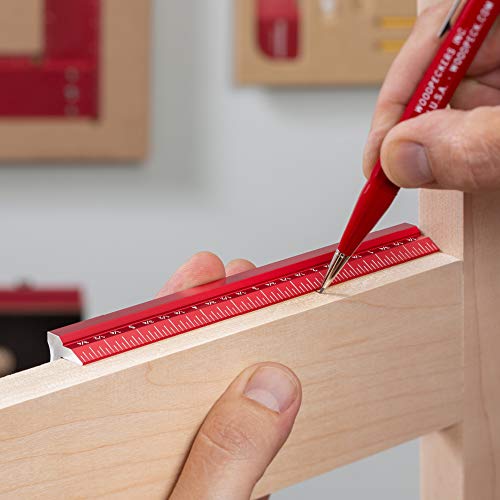 Woodworkers Edge Rule Set - Inch + Edge Rule Rack-It and 4 Stop Woodpeckers