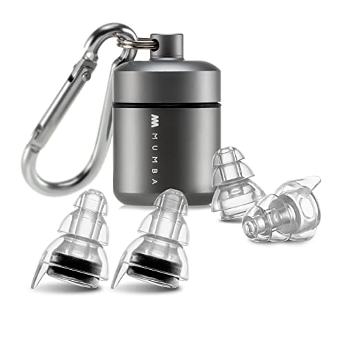 High Fidelity Concert Earplugs, Reusable Musicians Ear Plugs, 24dB Advanced Filter Technology Ear Protection Mumba
