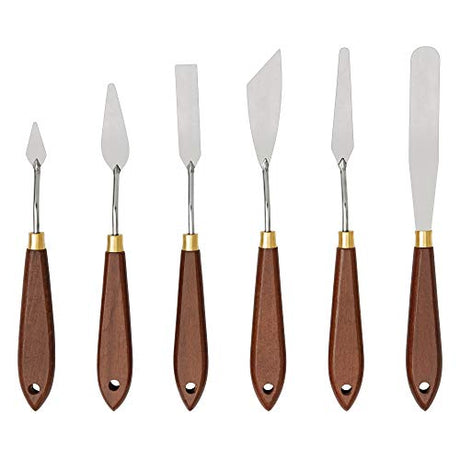 Liquitex BASICS Metal Painting Knife Set, Set of 6 Liquitex