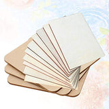 Healifty 24pcs Craft Wooden Slices Wooden Log Wooden Embellishments Wooden Gift Tag Wooden Coasters Unfinished Wood Shapes Rectangular Wood Slices Healifty