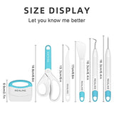 REALIKE Vinyl Weeding Tools Set Craft Vinyl Tools Kit Weeder/Scraper/Spatula/Tweezers/Scissor Basic Tool for Cricut/Silhouette/Siser HTV/Oracal Vinyl REALIKE