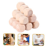 Kisangel 20Pcs Unfinished Wood dice Unfinished Wood Cube Wood Game dice Blank Wooden dice 16mm dice Unfinished Blank dice Blank Square Blocks Blanks Kisangel