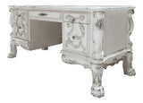 Acme Furniture Dresden 36" Wide Wooden Executive Writing Desk, Bone White Finish Acme Furniture