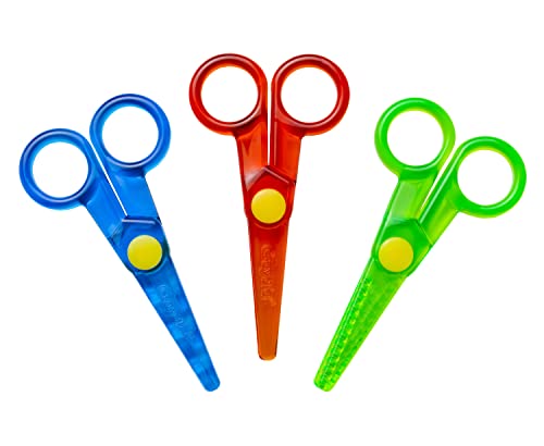 Crayola My First Safety Scissors, Toddler Art Supplies, 3ct - WoodArtSupply