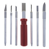 Mini Hobby Knife Set With Case Exacto Blades Kit For Carving And Whittling vector tools