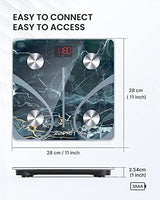 RENPHO Scale for Body Weight, Smart Fat Digital Bathroom Wireless Weight Scale, Composition Analyzer with Smartphone App sync Bluetooth, 396lbs - RENPHO