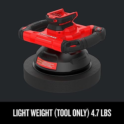 CRAFTSMAN V20 Buffer Polisher, Cordless Orbital Polisher for Cars, 10 inch, Tool Only (CMCE100B) Craftsman
