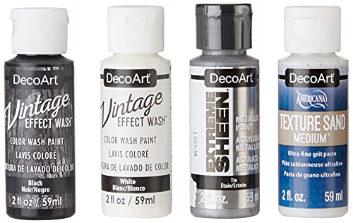 DecoArt DESIGNER SERIES PACK 4/PKG, us:one size, Oxidized Tin DecoArt