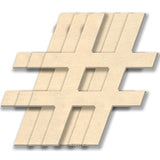 4-in Wooden Shape 1/8" Thick Shape (Flower) Unfinished Plywood Shape Flower Symbol, 3-Pack The Crafts Outlet