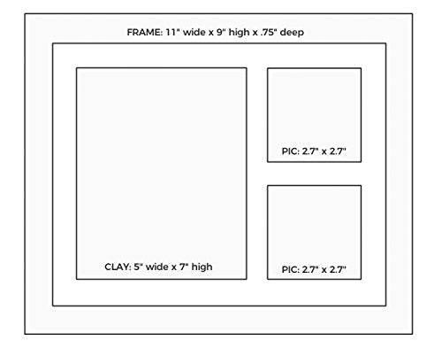 Ultimate Dog or Cat Pet Pawprint Keepsake Kit & Wood Picture Frame - Personalized Gift for Pet Lovers and Memorials (Black) Baby Mushroom