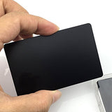 Ebamaz Metal Business Cards Tablet Thick 86X54mm Pack of 10PCS (Stainless Steel 0.5mm thickness, Original Finishing Black, Blank) ebamaz